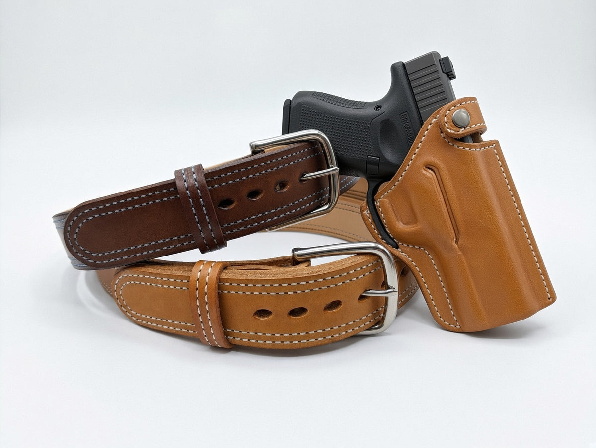 Best Heavy-Duty Leather Gun Belts for Concealed Carry (What Actually Stops Sag)