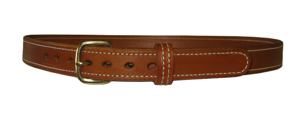 Reinforced Leather Gun Belt - 1.5 inch Width