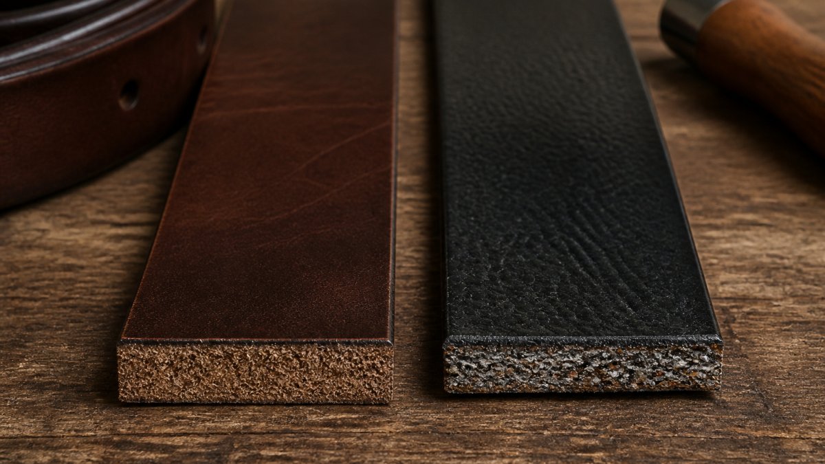 Full Grain vs Bonded Leather Belts: What Lasts